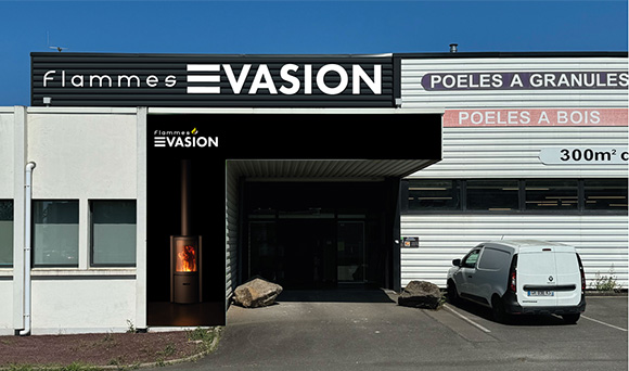 Magasin poeles à bois et à pellets Challans - Flammes Evasion